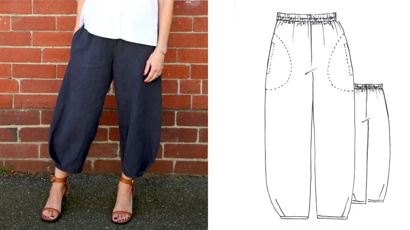 Intermediate Sewing – Basic Garment Construction – Tessuti Demi Pants