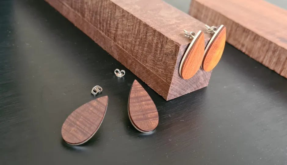 Introduction to Wooden Jewellery - Earrings