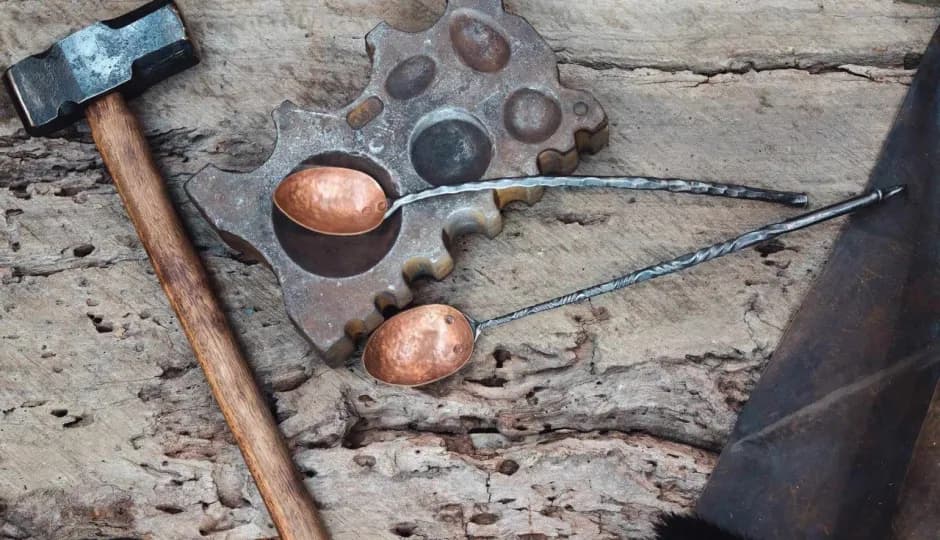 Forged and Formed: Copper Serving Utensil