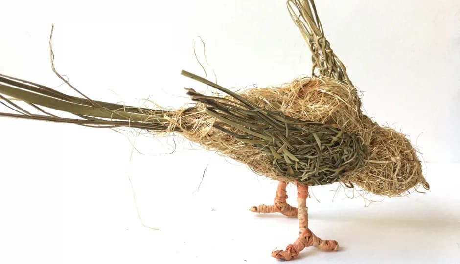 Random Weaving a Small Bird